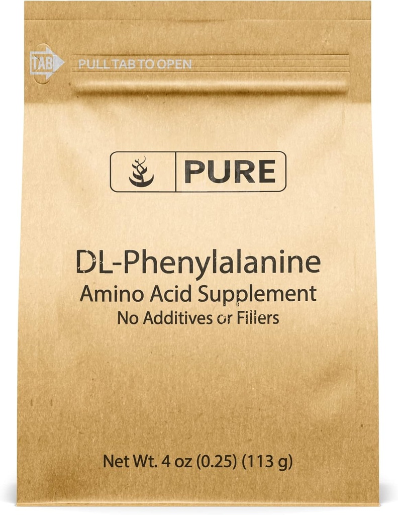 Pure Original Zutaten DL-Phenylalaninpulver (4 oz) Immer rein, keine Füllstoffe oder Additive