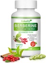 Berberine Supplement 1200mg -Natürliche Pflanze- mit Berberine HCL,Cinnamon, Bittermelon, Gymnema(120 Kapseln)