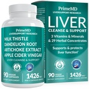 32-in-1 Leberunterstützung mit Milchdistel-Ergänzung – Leberdetox mit Silymarin, Artichoke Extract & Beetroot Powder – Umfassende Wellness-Formel für Leberreiniger – 1426mg (90 count) (Pack 1)