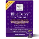 NEU NORDIC Blue Berry Eye Vitamin Lutein Supplement mit Zink, unterstützt Makulapigmentierung, Augen- und Sehfunktion, 120 Tabletten (Paket von 1)