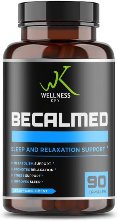 BeCalmed 8-in-1 Stress Support Supplement | Magnesium Glycinate + L-Threonate | Becalmed & Relaxed | Mental Clarity and Focus | Natural Ingredients | 3 Kapseln pro Tag | 30 Tage Servieren | 90 Kapseln