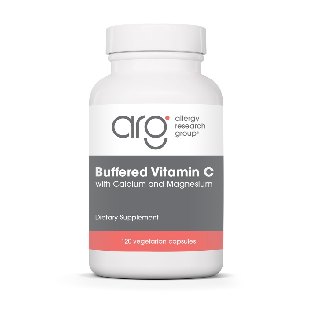 Groupe de recherche sur l'allergie Vitamine buvée C - Vitamine buvée C 100mg par portion, Capsules de poudre d'acide ascorbique avec complexe de magnésium de calcium, santé immunitaire - 120 Capsules