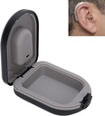 Hörgeräte-Gehäuse, Hörgeräte-Gehäuse, hinter dem Ohr Hörgerät Zubehör, Wasserdichte Drop Resistance Storage Box, Schwarz (2.6 x 2 x 1in)