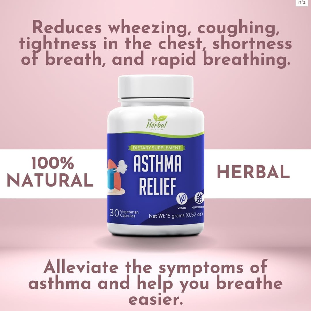 Asthma Relief - Lung Support-Ergänzung zu helfen halten Gesamt Lunge & Respiratorische Gesundheit - 100% natürliche Kräuterergänzung