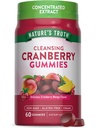Nature's Truth Cranberry Gummies | 60 Count | Vegan, Non-GMO & Gluten Kostenlose Ergänzung | Cranberry Mango Flavor