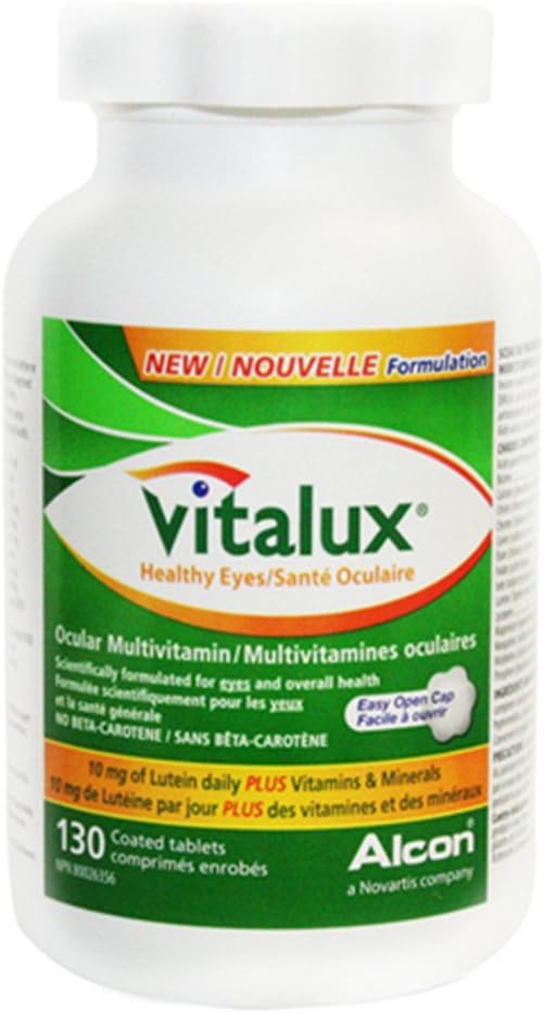 Vitalux Gesunde Augen Ocular Multivitamin mit 5mg Lutein, 130 Tabletten