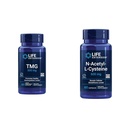 Lebensverlängerung TMG 500 mg – Trimethylglycin-Ergänzung – Ermutigt gesunde Homocystein-Level & N-Acetyl-L-Cystein (NAC), Immun, Respirator, Lebergesundheit, NAC 600 mg