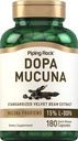 Piping Rock DOPA Mucuna Kapseln | 180 Count | 15% L-DOPA | Mucuna Pruriens Extrakt | Non-GMO, Glutenfreie Ergänzung