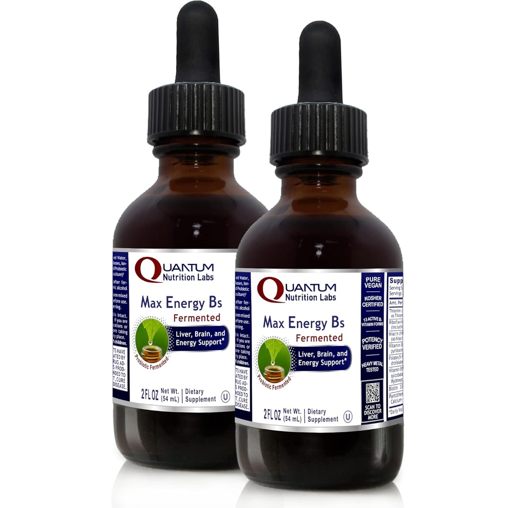 Quantum Nutrition Labs Max Energy B's - 2 Fl Oz (Pack von 2)