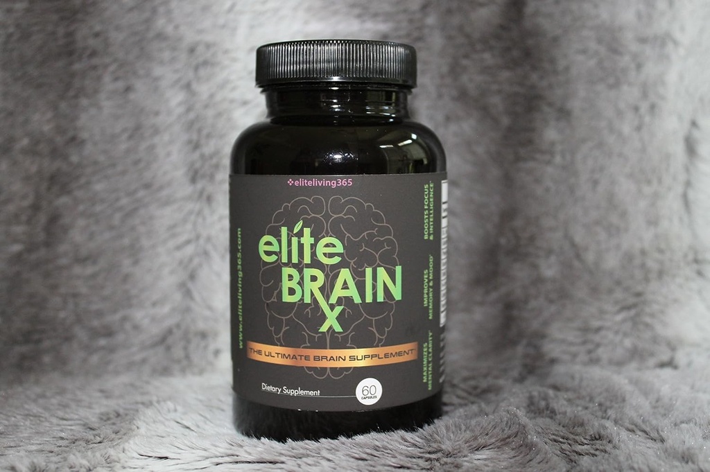 All Natural Brain Supplement – Erhöht Klarheit, verbessert Gedächtnis & Stimmung, steigert Fokus & Intelligenz - Wissenschaftlich geformt Nootropic für kognitive Verbesserung - Ginkgo Biloba - Elite BrainRx