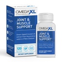 OmegaXL Joint Support Supplement - Natürliche Muskelunterstützung, Green Lipped Mussel Öl, weiche Gel Pillen, Drug-Free, 120 Count