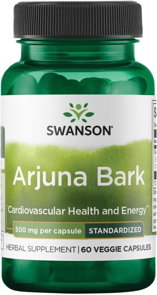 Swanson Arjuna 500 Milligramme 60 Veg Kapseln