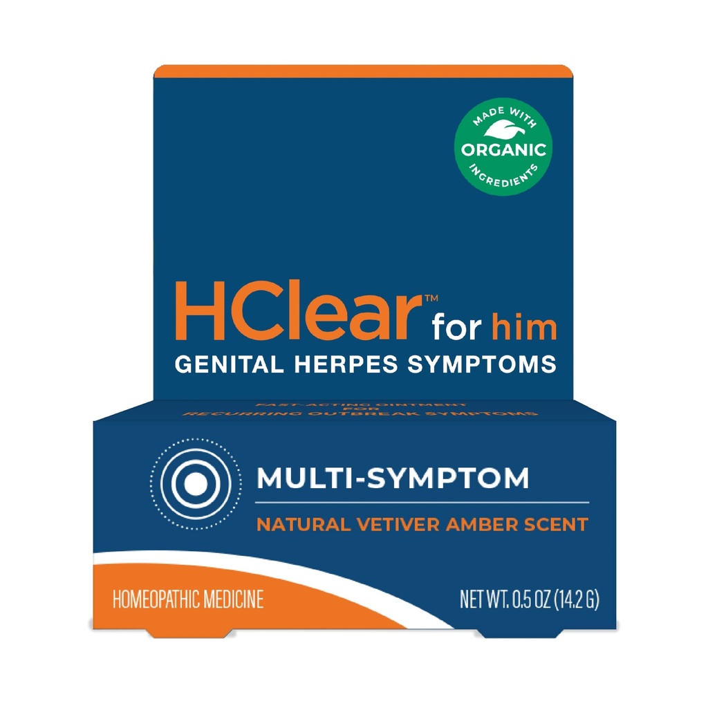 HClear pour lui par FemiClear - Onguent topique - Formulé avec des ingrédients naturels et organiques - Relief à action rapide - Fabriqué aux États-Unis - (0,5 Oz Tube)