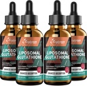 2000MG Glutathion liposomique gouttes liquides, absorption ultra élevée, désintoxication naturelle, système immunitaire et peau Supprot*, L-glutathion, vitamine C et acide hyaluronique, capsules Alternative, 8.08 OZ