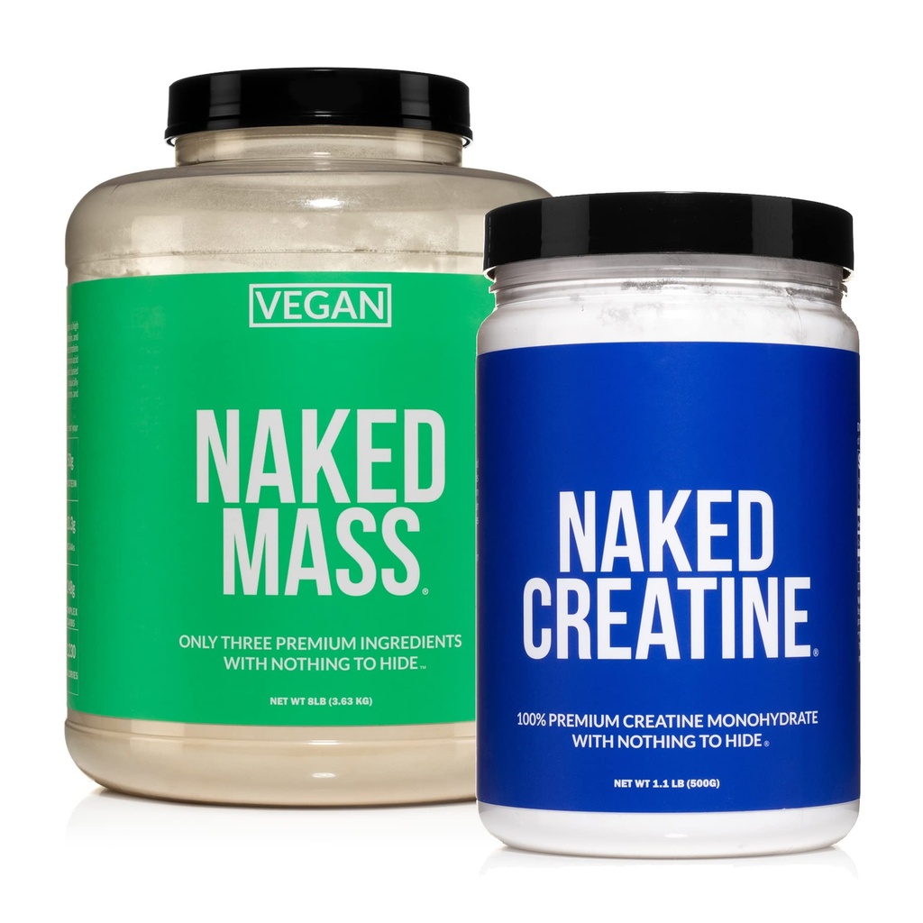 NAKED Soy-Free Protein Bundle: 8LB Vegan Maß Creatine