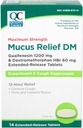 Qualität Wahl Maximale Stärke Mucus Relief DM, Cough Suppressant und Expectorant, 12 Hour Relief, Guaifenesin 1200 mg und Dextromethorphan HBr 60 mg Extended Tablets, 14 Count
