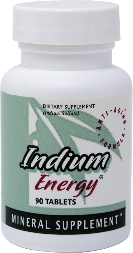 EAST PARK Research - Indium Energy - All Natural Indium Powerful Anti-Aging Support - Helps Increase Energy and Supports Mental Clarity, Sleep, Joints and Overall Sense of Well-Being