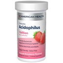 AMERICAN HEALTH Täglich Kautablett Acidophilus, 1 Billion Live Cultures, Beneficial Bacteria for The Digestive & Immune Systems, Erdbeere, 60 Count