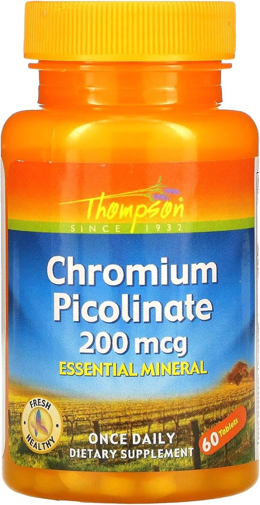Thompson Picolinate de chrome, 60 comprimés