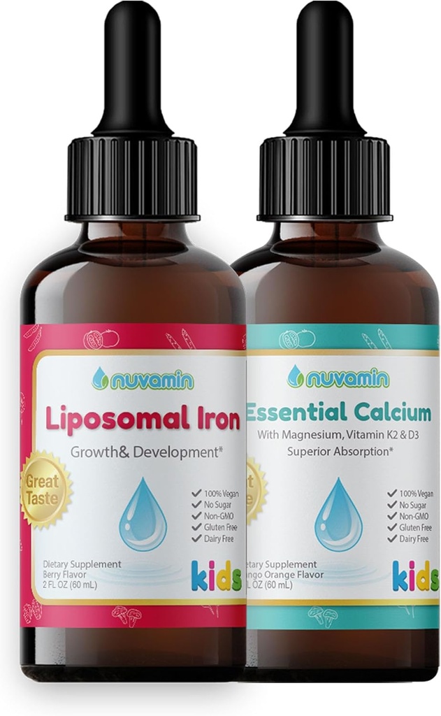 Nuvamin Liposomal Eisen und Essential Calcium & Magnesium Bundle