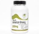 North American Ginseng 200mg ~ 200 Kapseln - Keine Zusatzstoffe ~ Naturetition Supplements