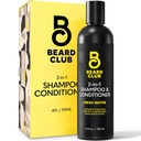 The Beard Club Mens 2 in 1 Shampoo und Conditioner Set - Sulfatfrei, Feuchtigkeitsspendend, Citrus konzentriert für lockige Haarpflege und trockene Kopfhautpflege