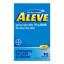 Aleve Pain Reliever & Fever Reducer Gelcaps, Naproxen Sodium, Kopfschmerzen und Rücken und Körper Schmerzen Relief Medizin, für Erwachsene und Kinder Alter 12 und Up, 90 Count