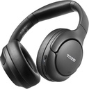 TOZO HT2 Hybrid Active Noise Cancelling Kopfhörer, Wireless Over Ear Bluetooth Headset, 60H Playtime, Hi-Res Audio Custom EQ über App Deep Bass Comfort Fit Ear Cups, für Home Office Travel Black