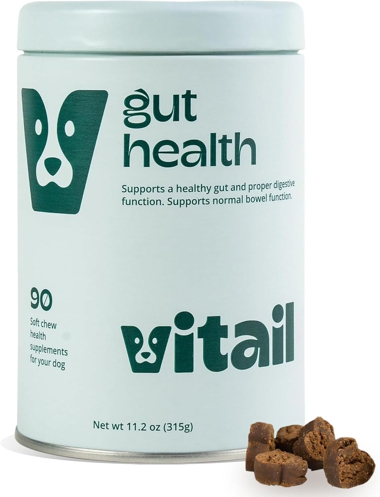Probiotic Chews für Hunde - Verdauungsenzyme, Omega 3, & Bee Propolis - Unterstützt Verdauung, Bowel Health & Immunität - 90 Chews