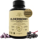 Elderberry mit Vitamin C, Zink, & Ginger – Potent Immun Booster 5000 Mg Elderberry, Zink, & Vitamin C – Non-GMO Immunität Vitamine für Erwachsene, um Ihnen zu helfen, Vibrant, 60 Caps zu fühlen.