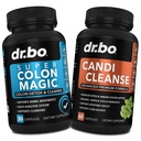 Colon Cleanser Détox & Candi Cleanse Pills - 15 jours Colon Cleanse Pills avec Probiotic & Oregano Supplément de soutien Complexe acide caprylique pour Gut Bowel Mouvement, Porc Intestinal Stomach Bloating