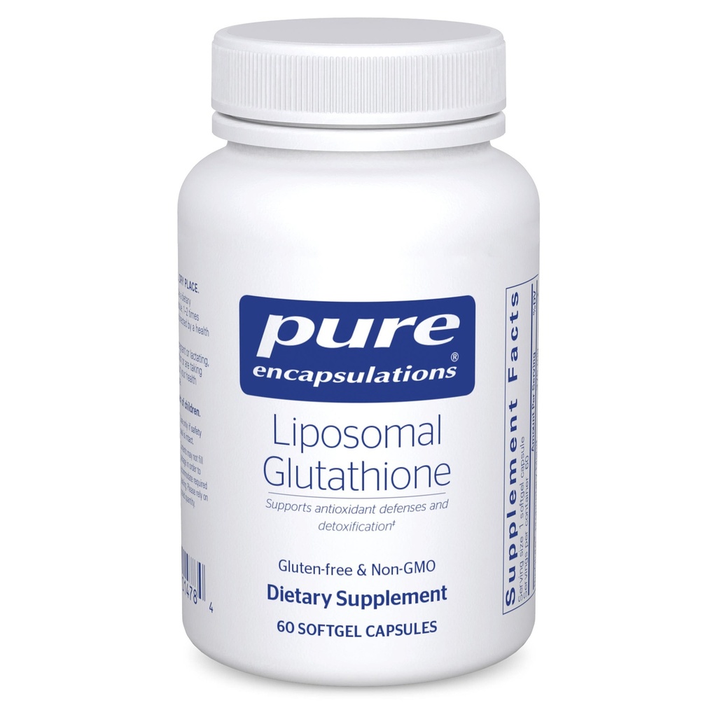 Reine Kapseln Liposomal Glutathion - Immununterstützung & Liver Detox* - Antioxidantienschutz - mit Setria Glutathione - Non-GMO - 60 Softgel Kapseln