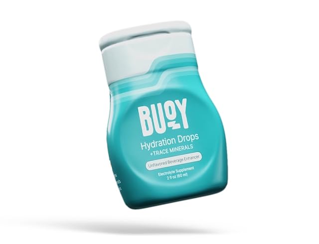 Buoy Electrolyte Drops | No Sugar, No Sweeteners | Trace Minerals, Vitamins & Antioxidants | Purposefully Unflavored | Perfect for Any Drink | Daily Hydration Supplement (1, Unflavored)
