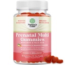 Gommies prénatales véganes pour les femmes - Vitamines prénatales gommy pour les femmes avec acide folique de fer et mélange de surfruit - Vitamines à croquer Formule gommy (mangue des pommes) 1 mois