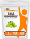 BulkSupplements.com Amla-Extrakt-Pulver - Indischer Goseberry-Extrakt, Amla-Pulver - Glutenfrei, 1g pro Servierung, 250g (8.8 oz) (Pack von 1)