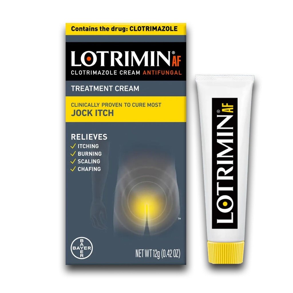 Lotrimin AF Jock Itch, Jock Itch und Athleten Fußcreme, 0.42 Ounce (Pack von 1) (Packaging Mai Vary)