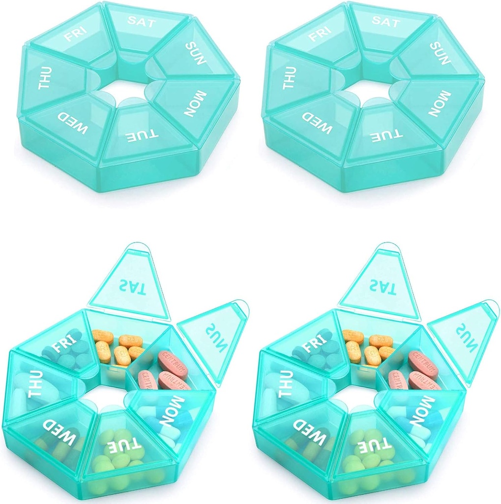Wöchentliche Pille Organizer Große 7 Tage Pille Box Organizer Tägliche Medizin Fall für Vitamin Fisch Öl Pillen ergänzt Arthritis Freundlich