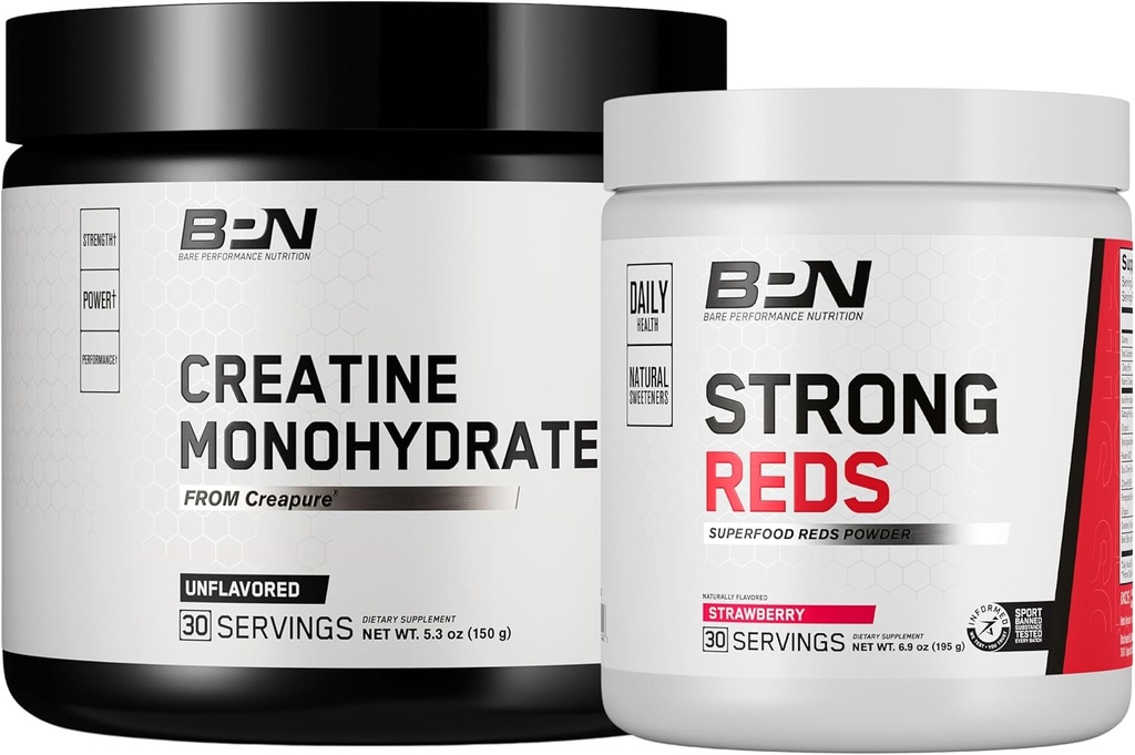BARE PERFORMANCE NUTRITION BPN Kreatin Monohydrat & Strong Reds Bundle