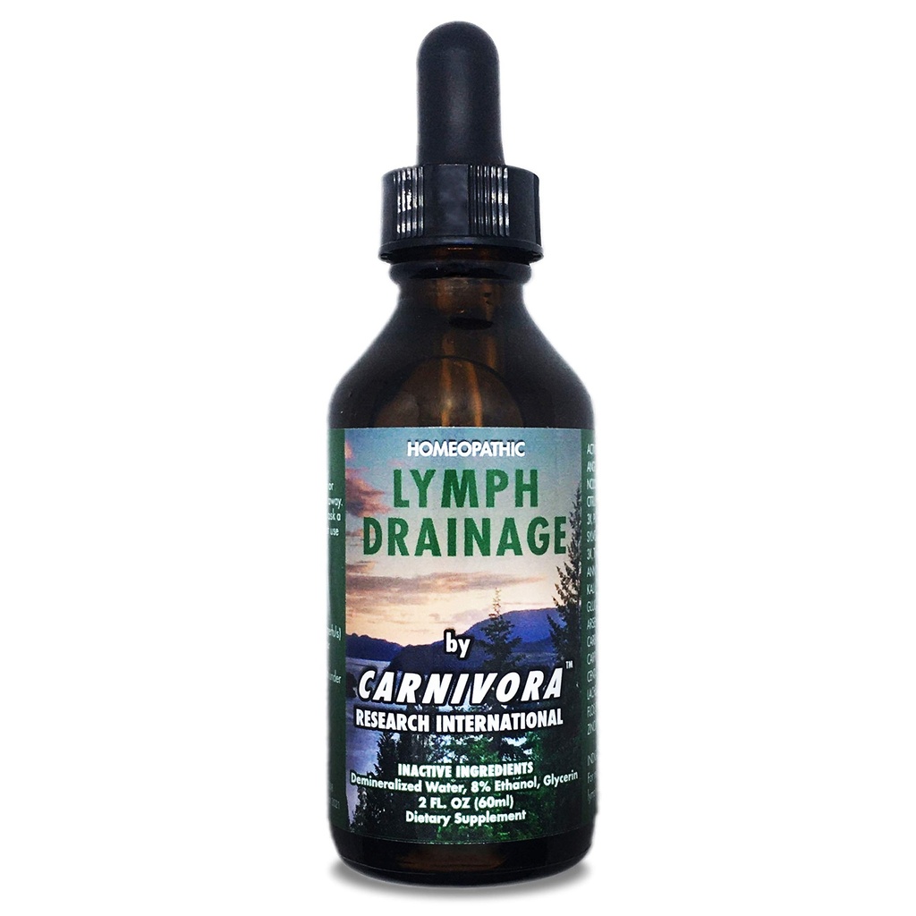 Carnivora - Lymphdrainage Tropfen - Stimuliert und reinigt Ihr lymphatic System – Flushes Cell Waste, Boosts Energy, kämpft Auspuff. 2 Fl Oz (Pack mit 1)