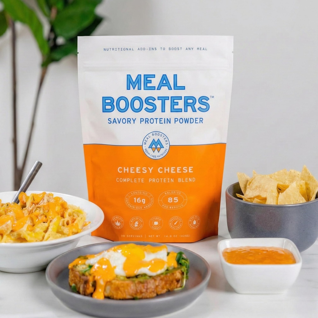 Savory Protein Powder Supplement | 15–20g Complete Protein Meal Enhancer for Cooking & Prep | Collagen Peptides for Gut, Joint & Support | Keto Friendly, Gluten Free (Cheesy Cheese)