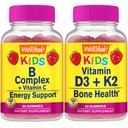 Ja. Ja B Complex Kids + Vitamin D3+K2 Kids, Gummis Bundle - Große Verkostung, Vitamin-Ergänzung, Glutenfrei, GVOfrei, Kaugummi