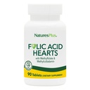 NaturesPlus Coeurs d'acide folique (méthylfolate) - 400 mcg, 90 comprimés végétariens - avec vitamine B6 et vitamine B12 (sous forme de méthylcobalamine) - Sans gluten - 90 portions