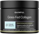 Gainful Performance Boost Collagen Peptides Powder with Vitamin C, Skin, Immune & Joint Support, Grass Fed Bovine Collagen, Unflavored, 14 Servings
