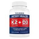 Weider Artery Health Supplement, Vitamin K2 (180mcg) & Vitamin D3 (5000iu), 90 Veggie Kapseln
