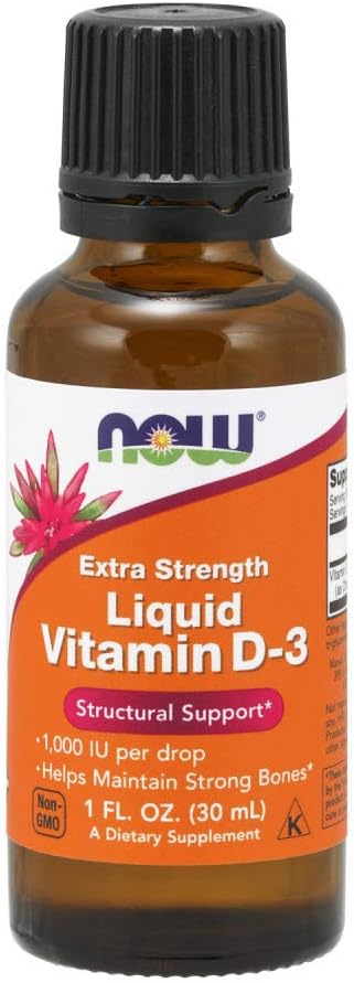JETZT Lebensmittel flüssiges Vitamin D3 extra Stärke - 1000 IU - 1 fl oz