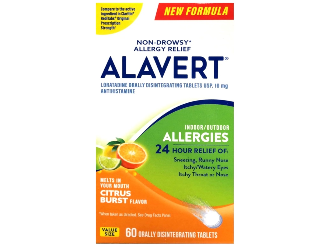 Alavert 24 Stunden oral zerfallende Tabletten Citrus Burst 60 Tabletten