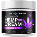 Hanf Power Joint Muscle Relief Cream, mit Hanf, Menthol, MSM Arnica, unterstützen Sie Ihren Rücken, Muskeln, Gelenke, Hals, Schulter, Knie, Nerves - 2 Fl Oz.