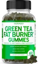 Green Tea Fat Burner Weight Loss Gummies (60 Count) Fat Burner Women - Appetite Suppressant Weight Loss Supplement für Männer und Frauen mit Apple Flavored - Third Party Tested - USA Made