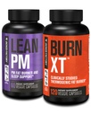 Jacked Factory Lean PM Night Time Fat Burner, Sleep Aid Supplement, & Appetite Suppressant (60 Kapseln) & Burn-XT Klinisch studierte Fat Burner & Weight Loss Supplement (120 Kapseln)