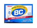 BC Pain Relief Powder Sticks, 50 Sticks Par Pack (3 Packs)
